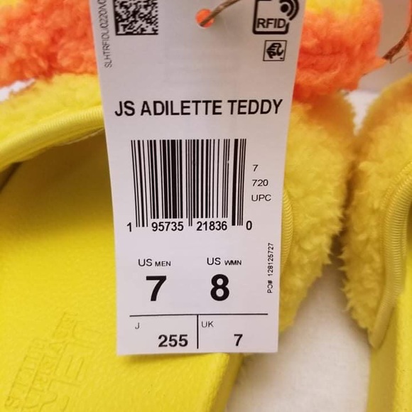 Adidas X JEREMY SCOTT ADILETTE TEDDY SLIDES - Picture 7 of 10